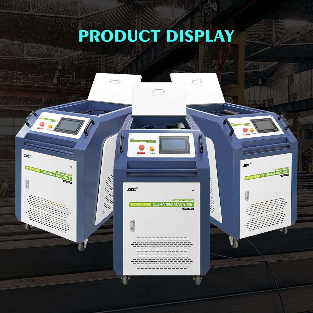 SFX Pulsed Laser Cleaning Machine 500W 1000W 2000W Double Wobble Mobile Laser Rust Removal for Rust Oil Paint Coating Plating