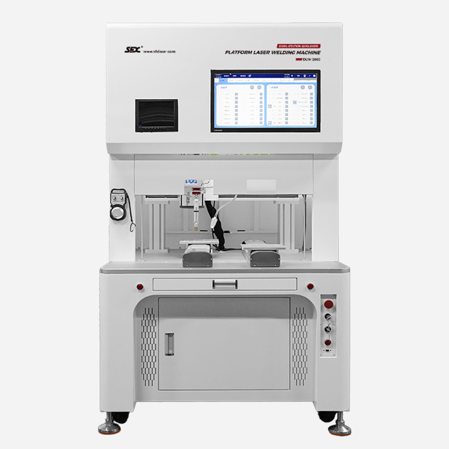 SFX Dual-Station Enclosed Fiber Laser Welding Machine 1500W 2000W 3000W Platform Automatic Laser Welder