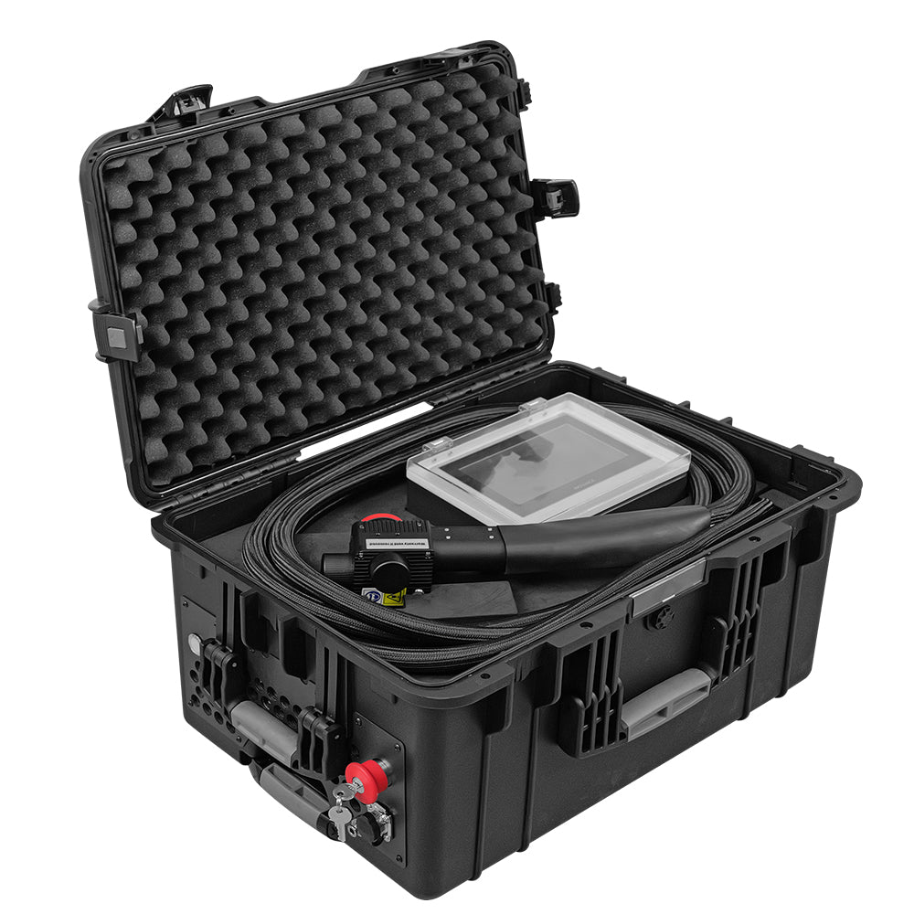 SFX 300W 500W Trolley-case Laser Cleaning Machine for Wood 110V-220V IOT Pulsed Laser Cleaner Ultra-light Laser Rust Removal