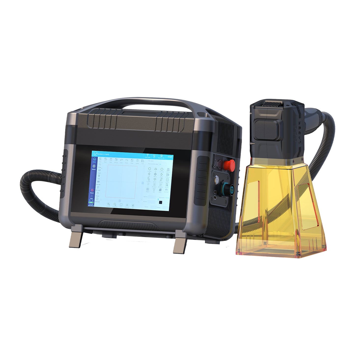 SFX 20W 30W 50W Portable Laser Marking Machine Handheld Fiber Marker Engraver for Metal and Non-metals Engraving