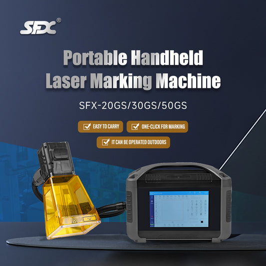 SFX 20W 30W 50W Portable Laser Marking Machine Handheld Fiber Marker Engraver for Metal and Non-metals Engraving