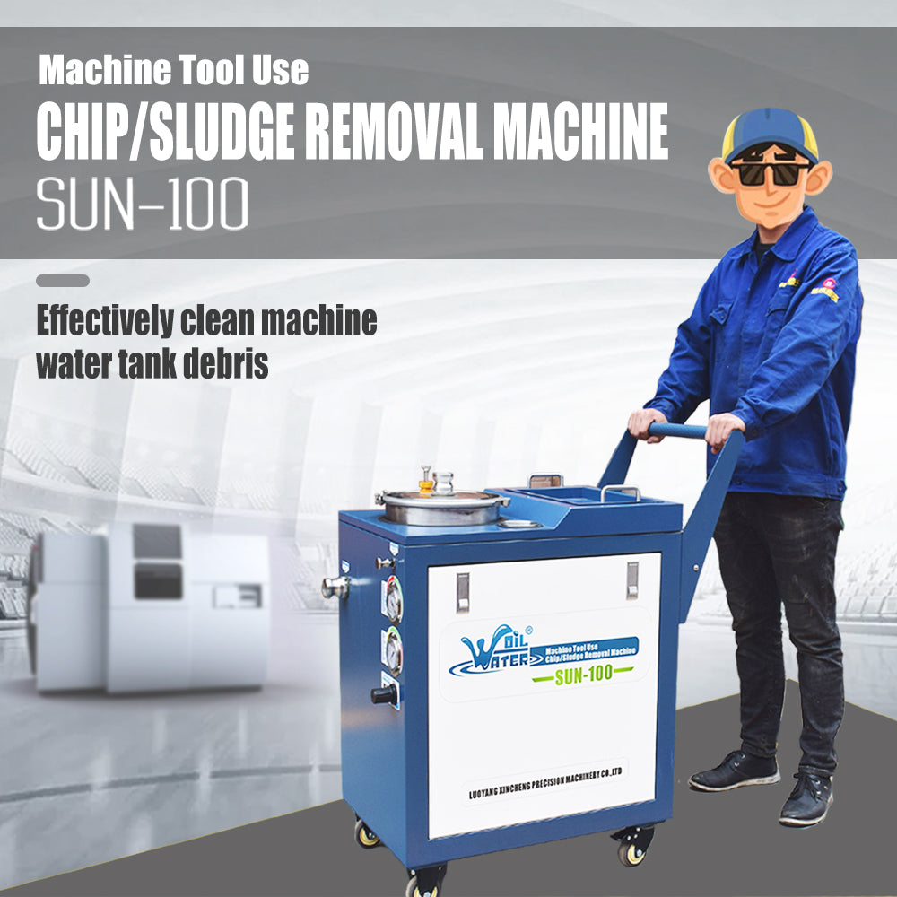 SFX SUN-100 Chip and Sludge Removal Machine for CNC Machine Tool Cutting Fluid Cleaning 100L/min Coolant Tank Cleaner