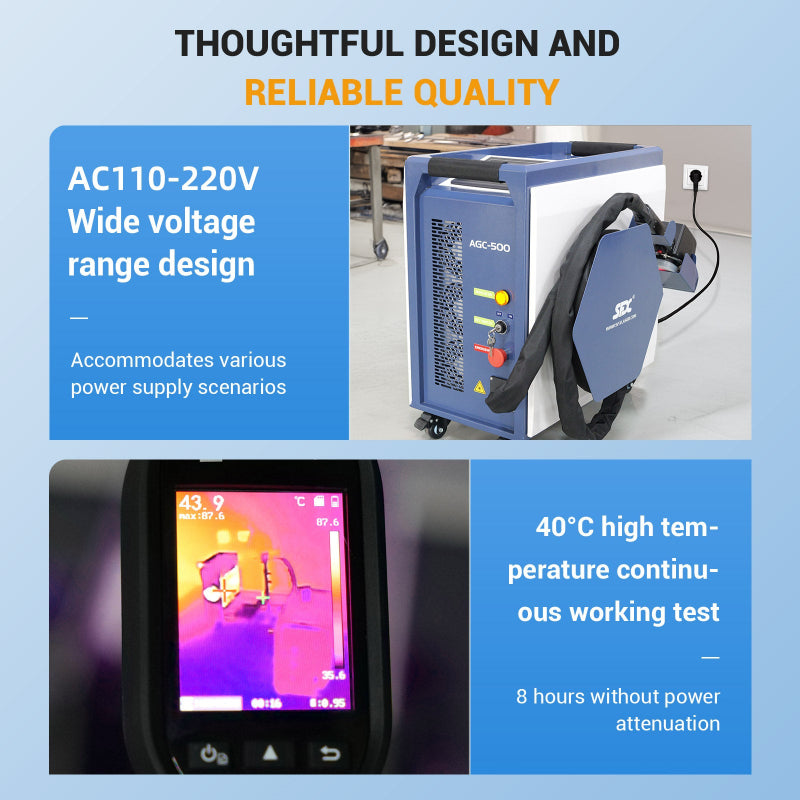 SFX AGC 300W/500W Pulsed Laser Cleaning Machine 110V/220V for Paint