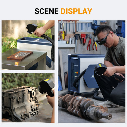 SFX 300W Laser Cleaning Machine G-Series Air-cooled Pulsed Laser Rust Remover 110-220V Laser Cleaner for Metal Rust Oil Painting Coating