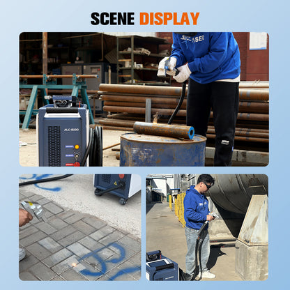 SFX 1500W Air-Cooled Laser Cleaning Machine 250mm Wide Scan Continuous Laser Cleaner 220V Smart IoT Remote Portable Laser Rust Removal for Rust Paint Oil Stains