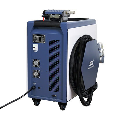 SFX 1500W Air-Cooled Laser Cleaning Machine 250mm Wide Scan Continuous Laser Cleaner 220V Smart IoT Remote Portable Laser Rust Removal for Rust Paint Oil Stains