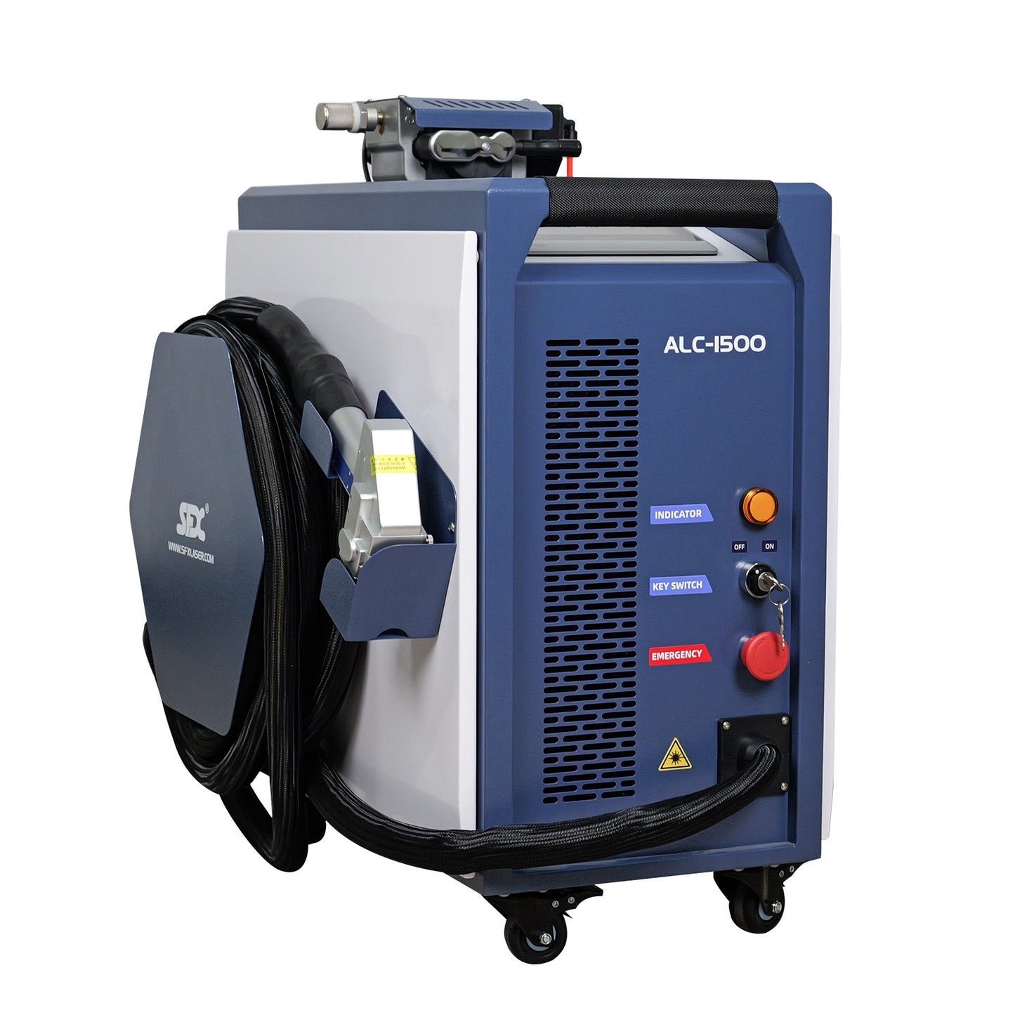SFX 1500W Air-Cooled Laser Cleaning Machine 250mm Wide Scan Continuous Laser Cleaner 220V Smart IoT Remote Portable Laser Rust Removal for Rust Paint Oil Stains