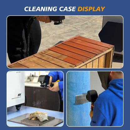 SFX 300W IOT Air-cooled Laser Cleaning Machine AC110V-220V Pulsed Laser Rust Removal for Wood Rust Paint Oil Stains Coating