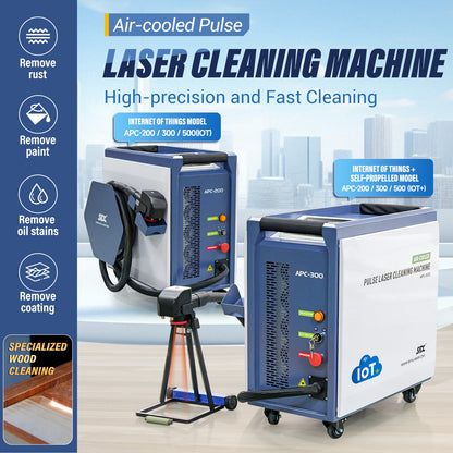 SFX 300W IOT Air-cooled Laser Cleaning Machine AC110V-220V Pulsed Laser Rust Removal for Wood Rust Paint Oil Stains Coating