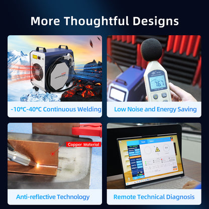 SFX 1200W Air-Cooled Handheld Fiber Laser Welder 2-in-1 Welding & Cleaning 220V Portable Laser Welding Machine with Auto Wire Feeder for Metal Stainless Steel Aluminum Copper