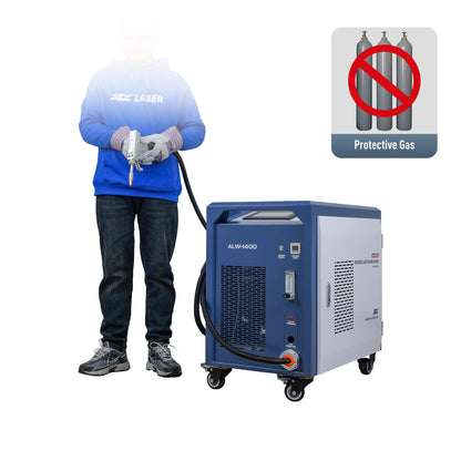 SFX 1400W Air-Cooled Fiber Laser Welder Handheld Laser Welding Machine with Self-Generated Protective Gas 3-in-1 Welder Cutter Cleaner for Carbon Steel