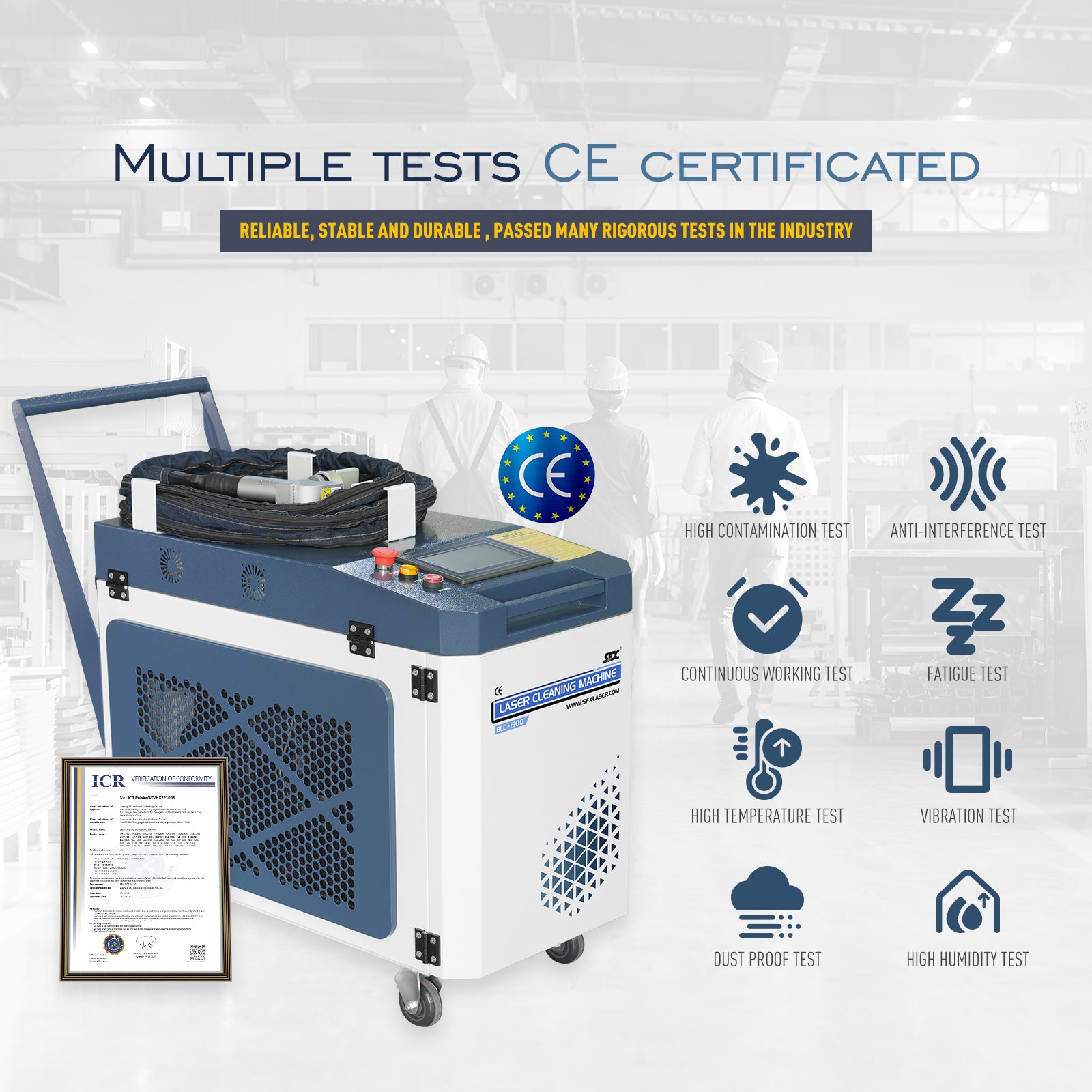 SFX BLC 1500/2000/3000W Continuous Laser Rust Remover 220V/380V for Metal