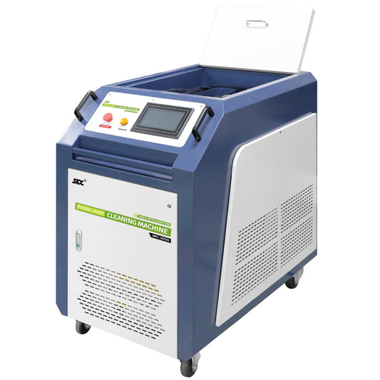 SFX Pulsed Laser Cleaning Machine 500W 1000W 2000W  Double Wobble Mobile Laser Rust Removal for Rust Oil Paint Coating Plating
