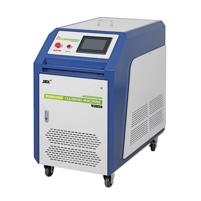 SFX Pulsed Laser Cleaning Machine 500W 1000W 2000W  Double Wobble Mobile Laser Rust Removal for Rust Oil Paint Coating Plating