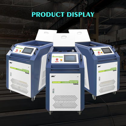SFX Pulsed Laser Cleaning Machine 500W 1000W 2000W  Double Wobble Mobile Laser Rust Removal for Rust Oil Paint Coating Plating