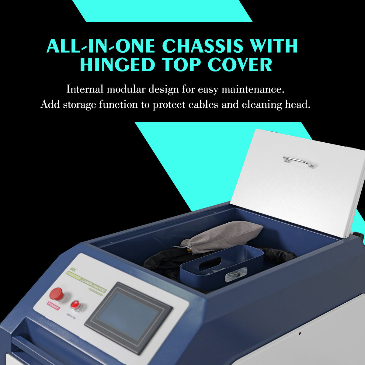 SFX Pulsed Laser Cleaning Machine 500W 1000W 2000W  Double Wobble Mobile Laser Rust Removal for Rust Oil Paint Coating Plating