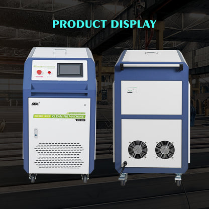 SFX Pulsed Laser Cleaning Machine 500W 1000W 2000W  Double Wobble Mobile Laser Rust Removal for Rust Oil Paint Coating Plating