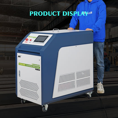 SFX Pulsed Laser Cleaning Machine 500W 1000W 2000W  Double Wobble Mobile Laser Rust Removal for Rust Oil Paint Coating Plating