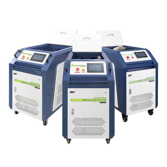 SFX Pulsed Laser Cleaning Machine 500W 1000W 2000W  Double Wobble Mobile Laser Rust Removal for Rust Oil Paint Coating Plating