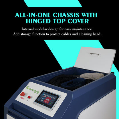 SFX Pulsed Laser Cleaning Machine 500W 1000W 2000W  Double Wobble Mobile Laser Rust Removal for Rust Oil Paint Coating Plating