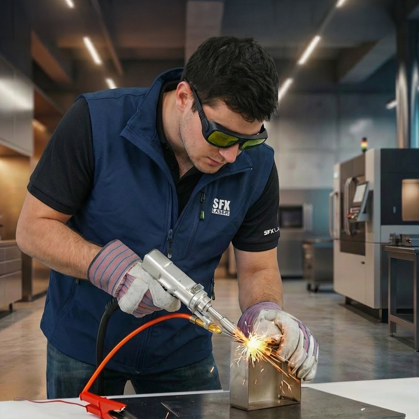 SFX Workwear 3-Piece Bundle Set Baseball Cap Breathable Vest Polo Shirt