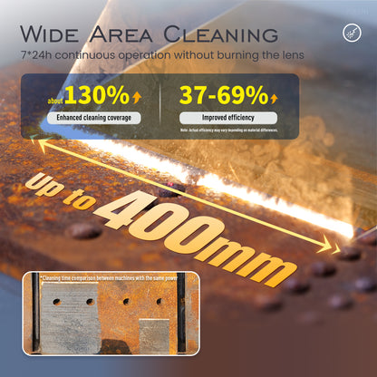 SFX 2000W Laser Cleaning Machine 300mm Scan Width Laser Rust Removal with Smart Control & Anti-Freeze System Laser Cleaner for Metal Paint Oil