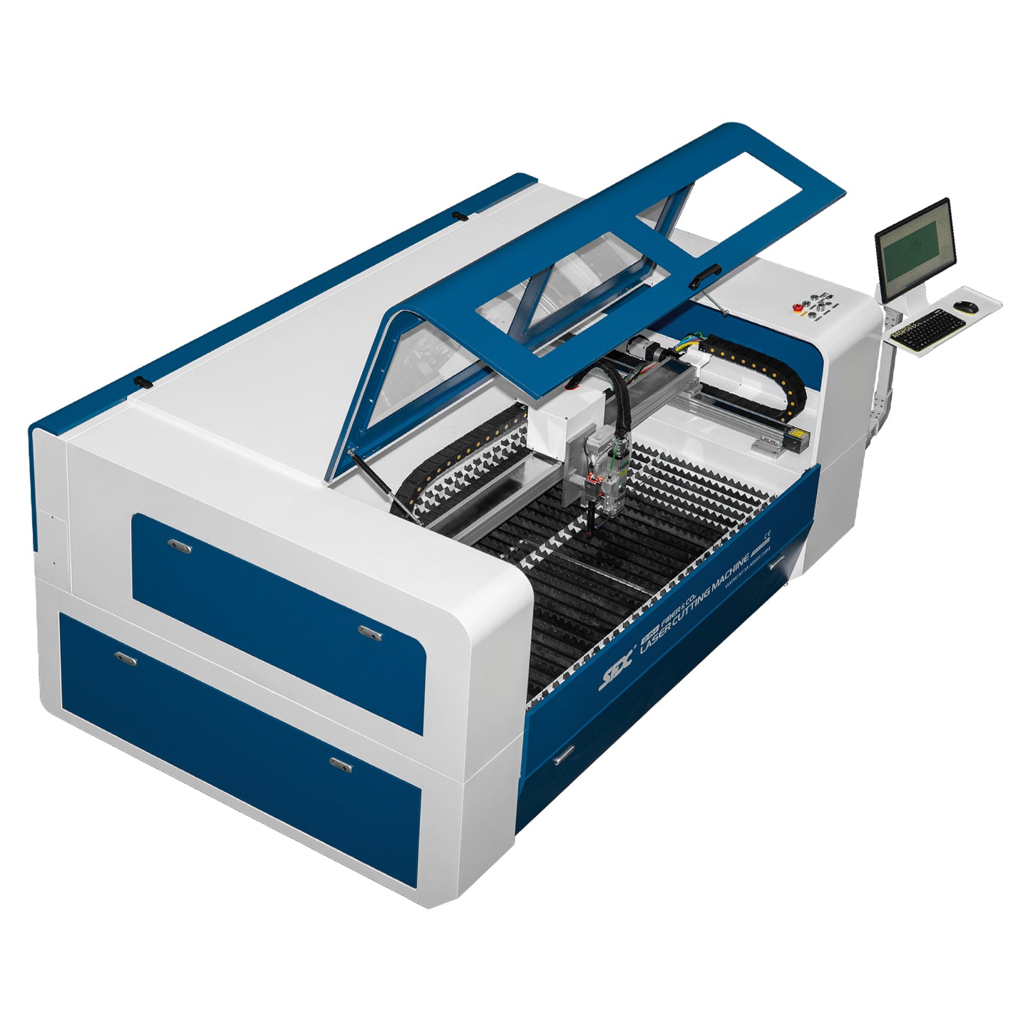 SFX 1300×900mm(51.2×35.4inch) Fiber & Co2 Integrated Cutting Machine 1500W MAX Fiber Laser 130W-180W Co2 Metal Non-metal Cutter Machine