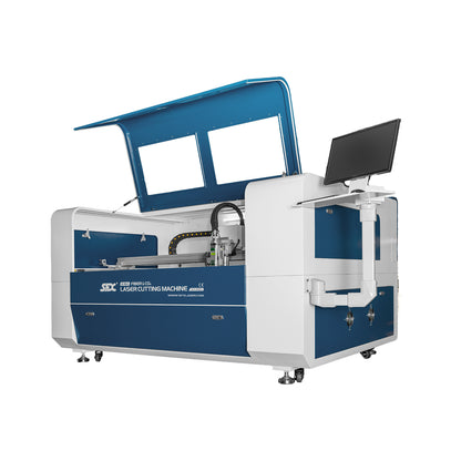 SFX 1300×900mm(51.2×35.4inch) Fiber & Co2 Integrated Cutting Machine 1500W MAX Fiber Laser 130W-180W Co2 Metal Non-metal Cutter Machine