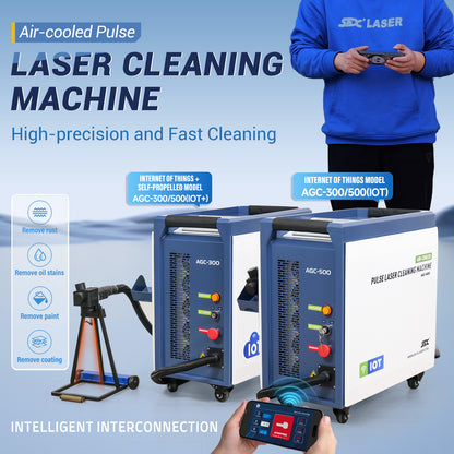 SFX G-Series Air-cooled Laser Cleaner 300W IOT Pulsed Laser Rust Removal for Metal Rust Oil Graffiti Painting Coating