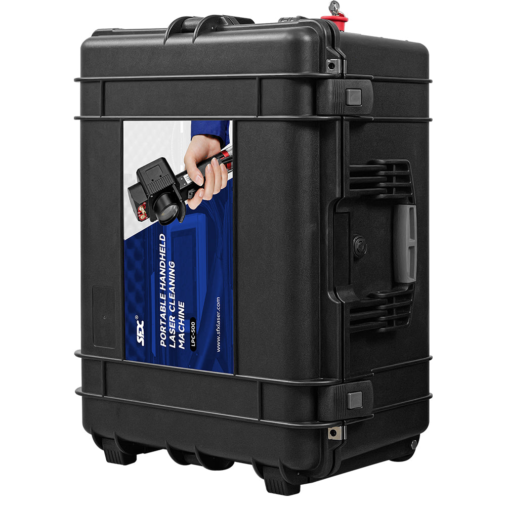 SFX 300W 500W Trolley-case Laser Cleaning Machine for Wood 110V-220V IOT Pulsed Laser Cleaner Ultra-light Laser Rust Removal