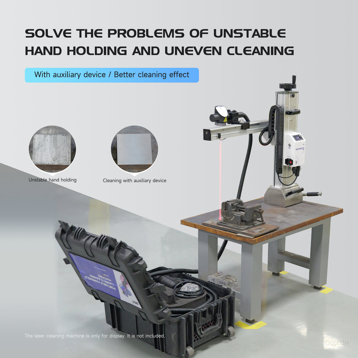 SFX Laser Cleaning Auxiliary Device Magnetic Laser Cleaning Fixture Automatic Laser Rust Removal Helper
