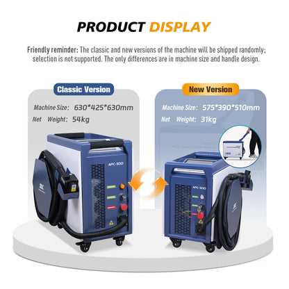 SFX 300W IOT Air-cooled Laser Cleaning Machine AC110V-220V Pulsed Laser Rust Removal for Wood Rust Paint Oil Stains Coating