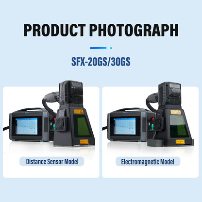 SFX 20W 30W 50W PRO Portable Laser Marking Machine with 100*100mm Field Lens Handheld Fiber Marker Engraver for Metal and Non-metals