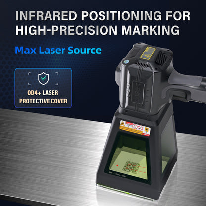 SFX 20W 30W 50W PRO Portable Laser Marking Machine with 100*100mm Field Lens Handheld Fiber Marker Engraver for Metal and Non-metals