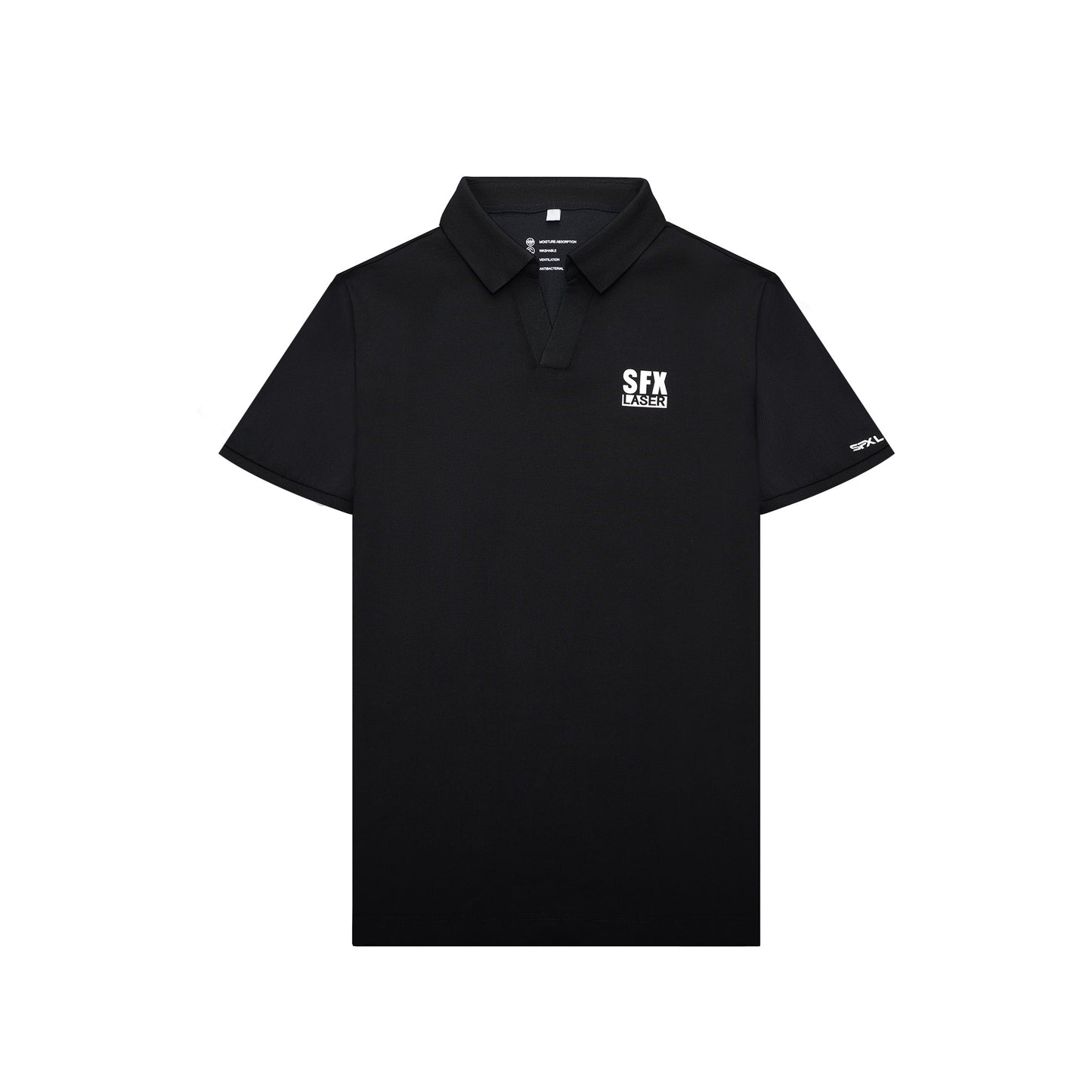 SFX Premium Polo Shirt with 3D Silicone Logo Cotton Ice Silk Stretch Work Shirt
