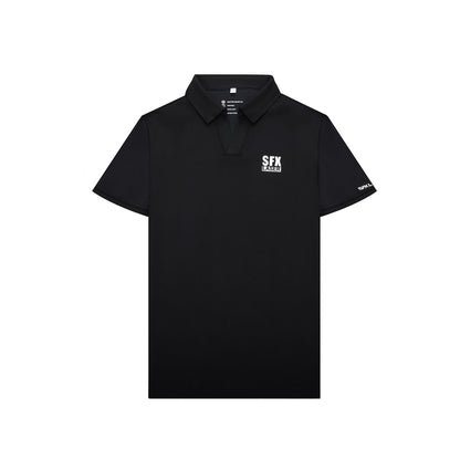 SFX Premium Polo Shirt with 3D Silicone Logo Cotton Ice Silk Stretch Work Shirt
