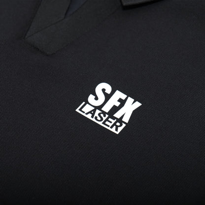 SFX Premium Polo Shirt with 3D Silicone Logo Cotton Ice Silk Stretch Work Shirt