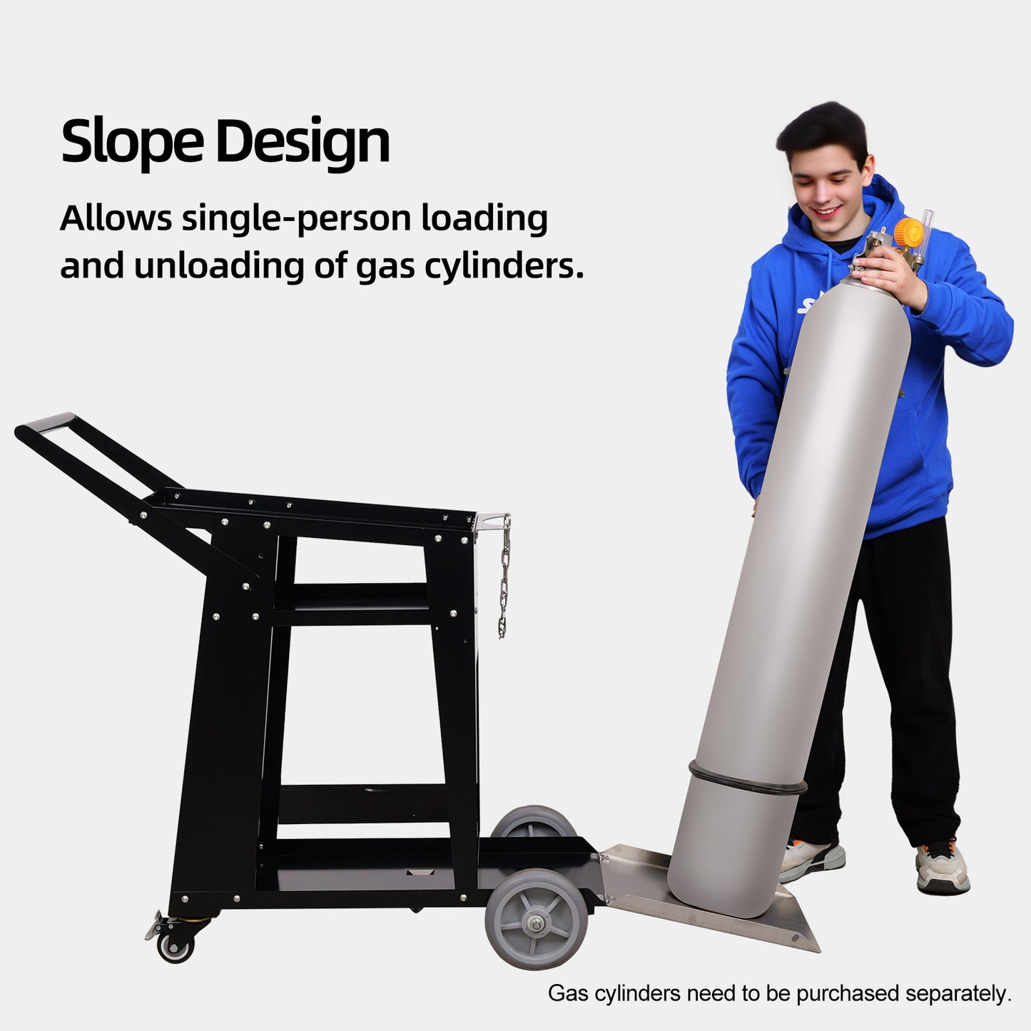 SFX Portable Laser Welding Cart for 1200W Air-Cooled Laser Welding Machine Heavy-Duty Industrial Welding Trolley