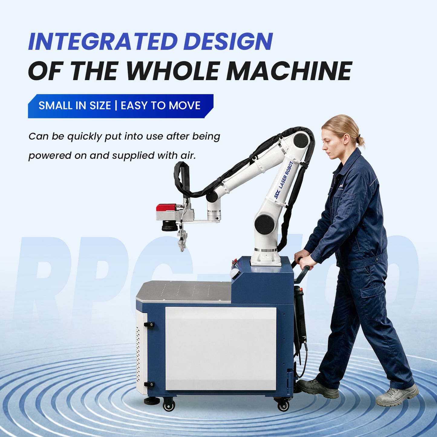 SFX Robotic Laser Cleaning Machine 6-Axis Collaborative Robotic Arm Automatic Rust Paint Remover for Industrial Casting, Rail Transit Cleaning