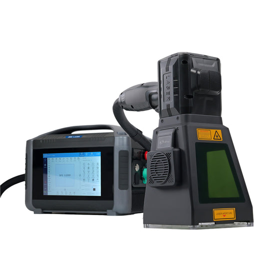 SFX 20W 30W 50W PRO Portable Laser Marking Machine with 100*100mm Field Lens Handheld Fiber Marker Engraver for Metal and Non-metals