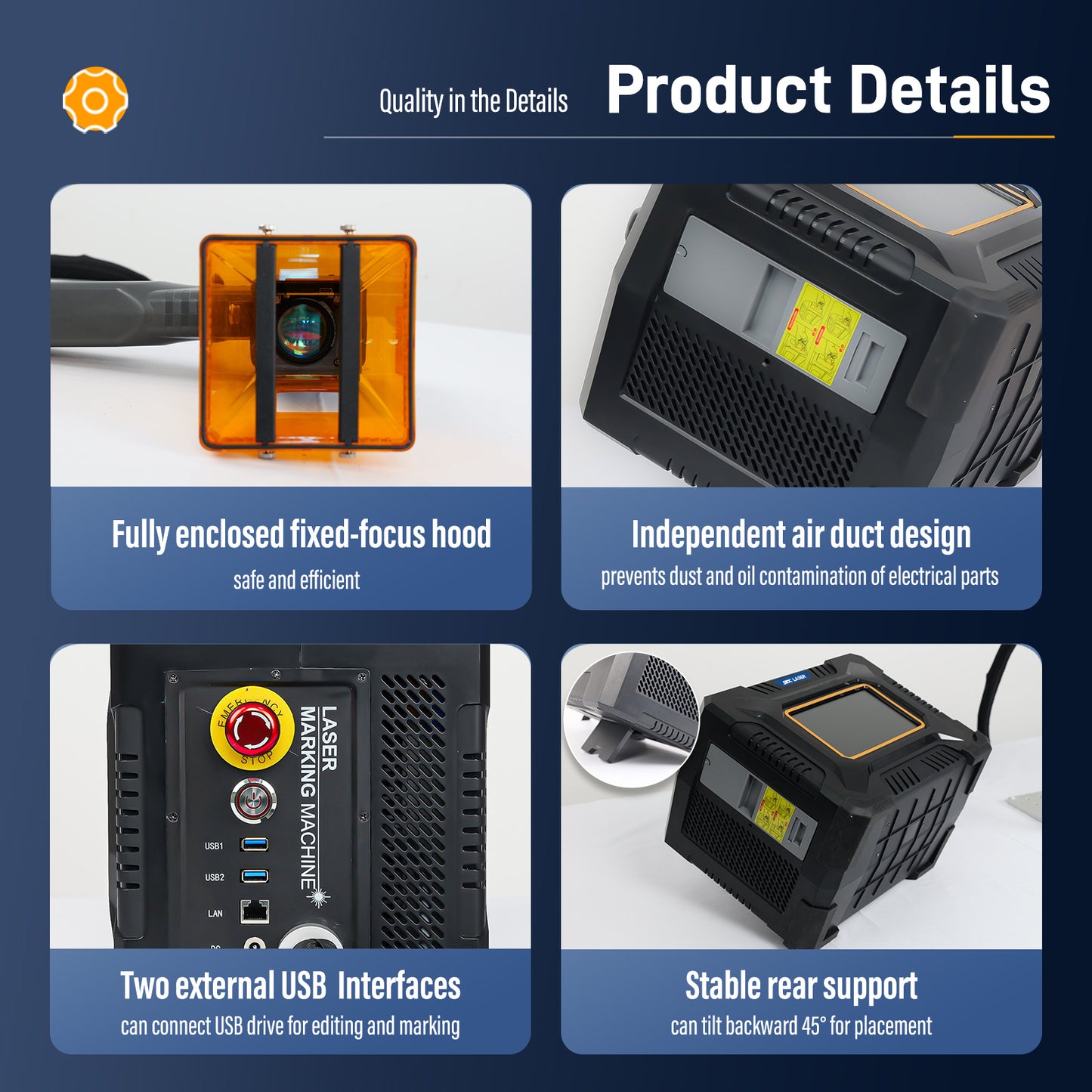 SFX 60W Portable Fiber Laser Engraver Handheld Laser Marking Machine Fiber Laser Marker for Metal & Non-Metal Materials