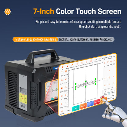 SFX 60W Portable Fiber Laser Engraver Handheld Laser Marking Machine Fiber Laser Marker for Metal & Non-Metal Materials