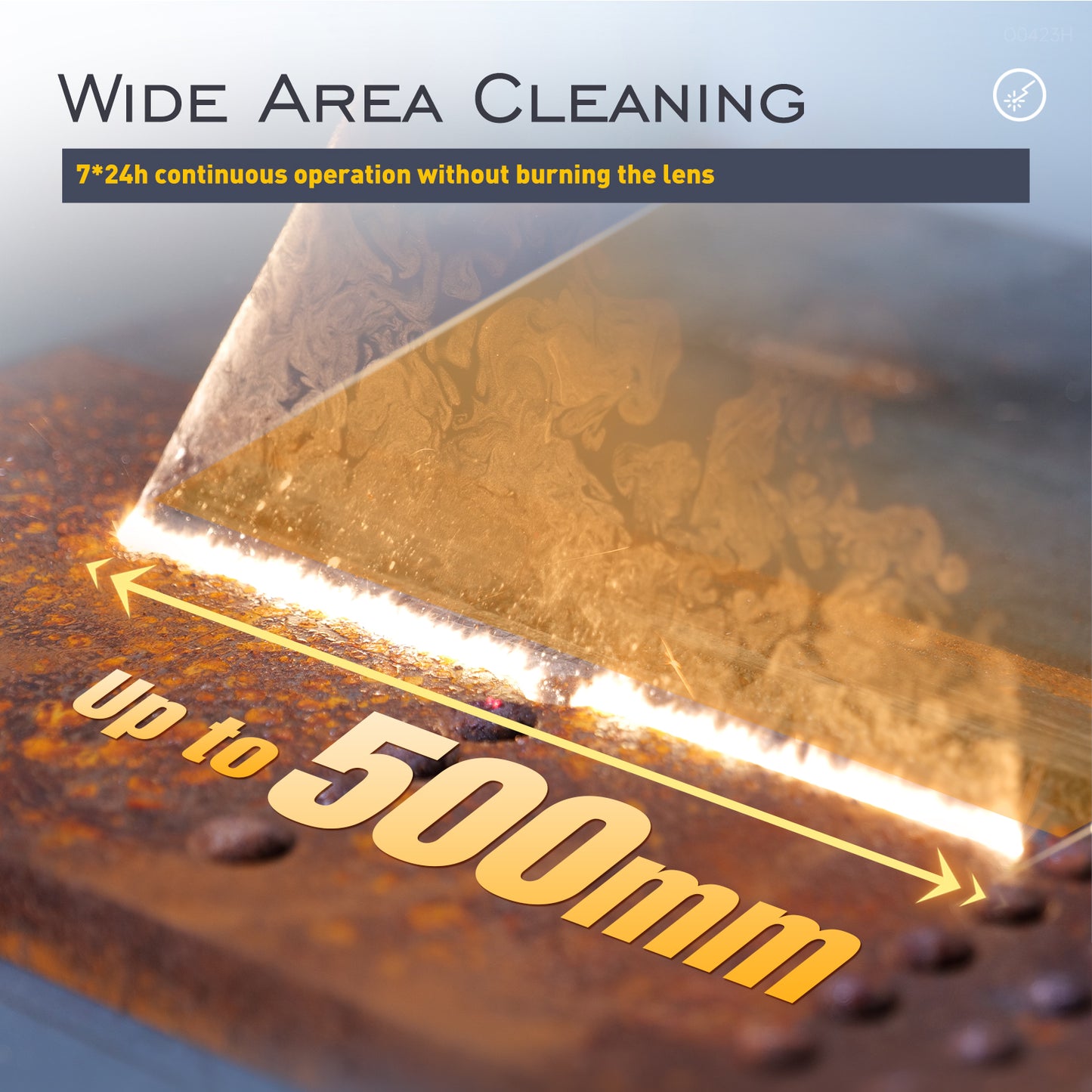 SFX Laser Cleaning Machine SLC Series Laser Rust Removal Scan Width Up to 500mm Laser Cleaner with Smart Control & Anti-Freeze System Laser Cleaner for Metal Paint Oil