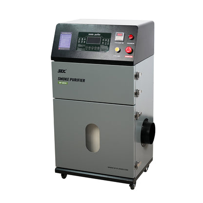 SFX 1200W Smoke Purifier 2000m³/h High Efficiency Laser Fume Extractor with Automatic Pulse Jet Cleaning for Laser Marker Engraver Cutter Welder