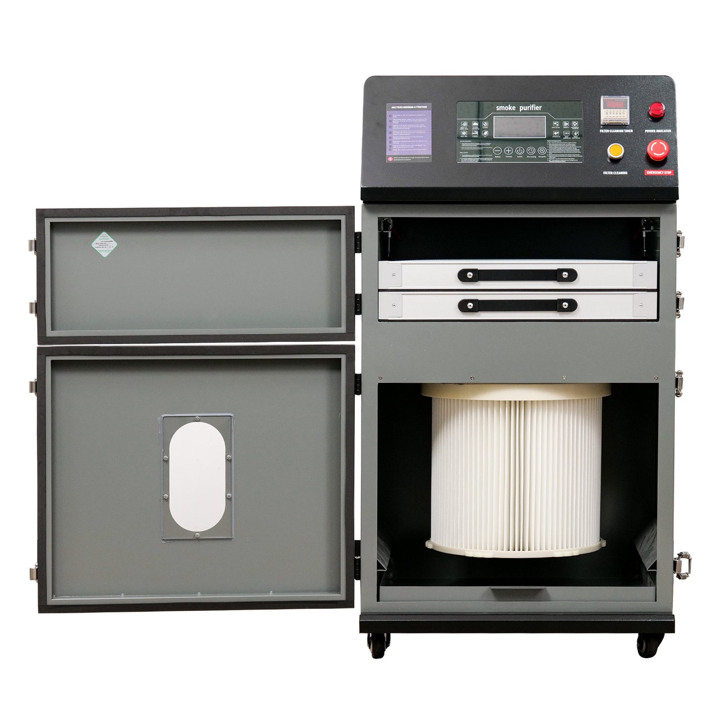 SFX 1200W Smoke Purifier 2000m³/h High Efficiency Laser Fume Extractor with Automatic Pulse Jet Cleaning for Laser Marker Engraver Cutter Welder