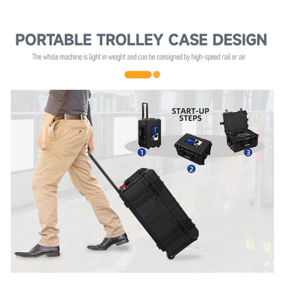 SFX 300W 500W Trolley-case Laser Cleaning Machine for Wood 110V-220V IOT Pulsed Laser Cleaner Ultra-light Laser Rust Removal