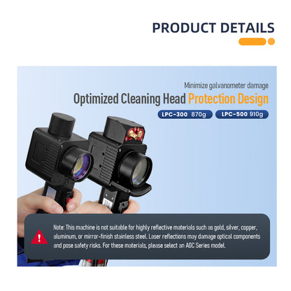SFX 300W 500W Trolley-case Laser Cleaning Machine for Wood 110V-220V IOT Pulsed Laser Cleaner Ultra-light Laser Rust Removal